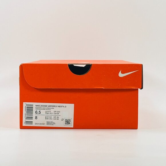 Nike ZoomX Vaporfly Next% 3 'Black Metallic Silver' DV4129-001 Running size 6.5 - Picture 8 of 8